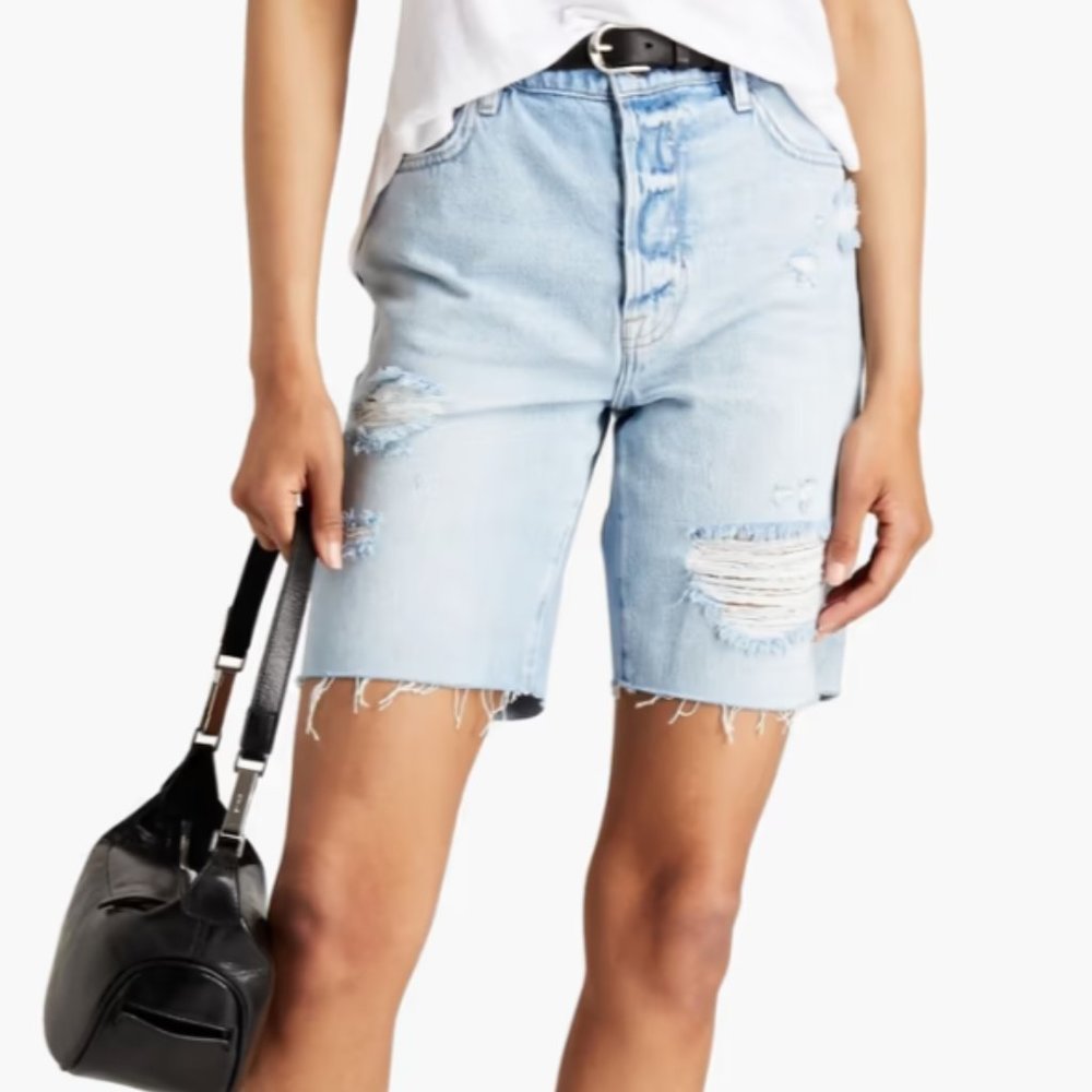 FRAME Denim Le Slouch Bermuda Shorts